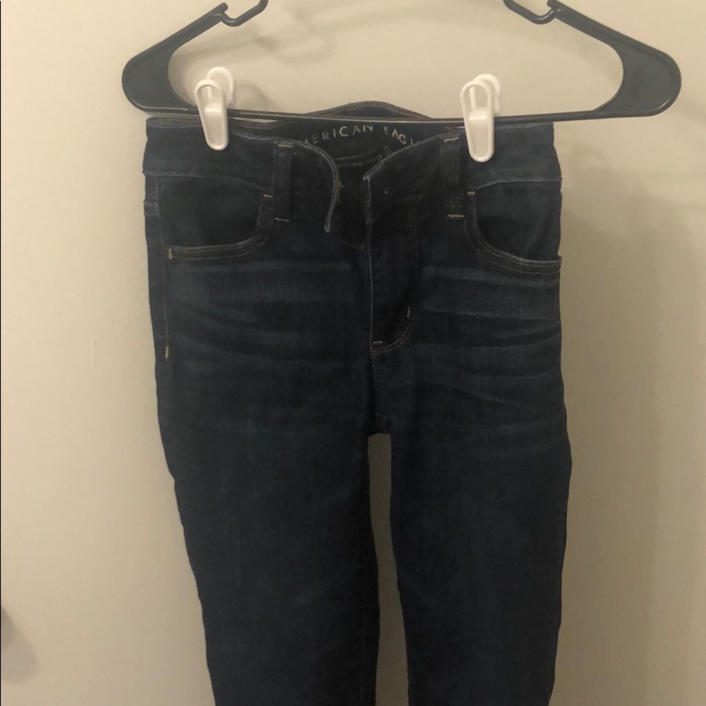 Dark skinny jeans